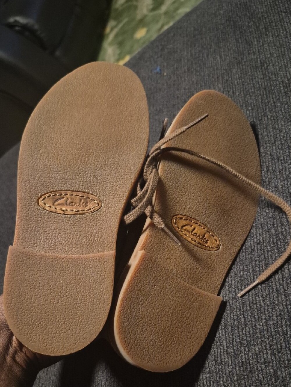 Clarks Brown Leather Chukka Boots - Picture 4 of 6